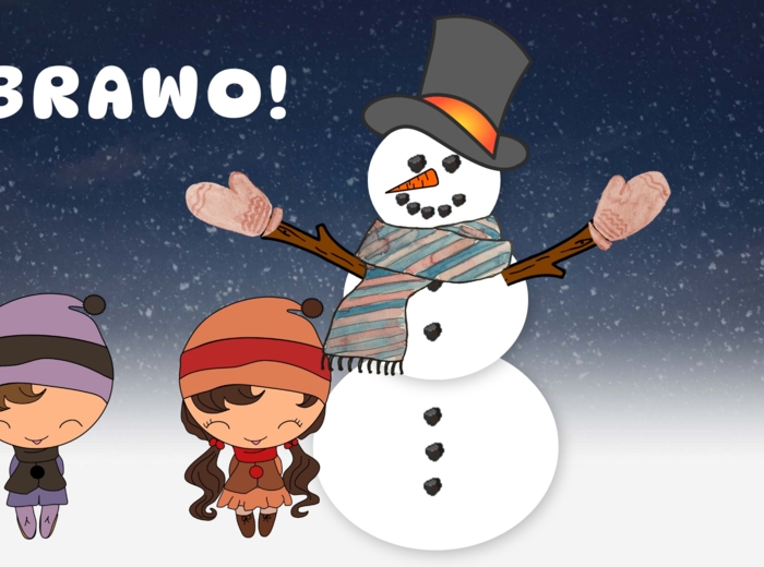 Ortografia "ó" i "u" - budujemy bałwanka! Zima, śnieg, mikołajki, bałwan, pdf, genially, gra.