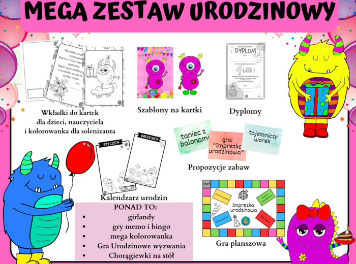 MEGA ZESTAW URODZINOWY