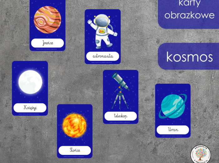 Karty obrazkowe - kosmos