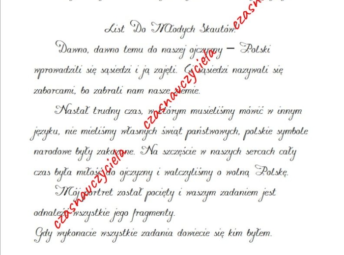 Podróż do niepodległości - gra przedszkolna