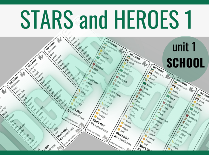 Stars and Heroes 1 unit 1 – zakładki do książki