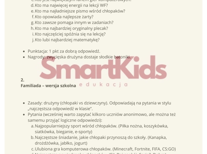 DZIEŃ CHŁOPAKA-20 POMYSŁÓW NA LEKCJE WYCHOWAWCZĄ