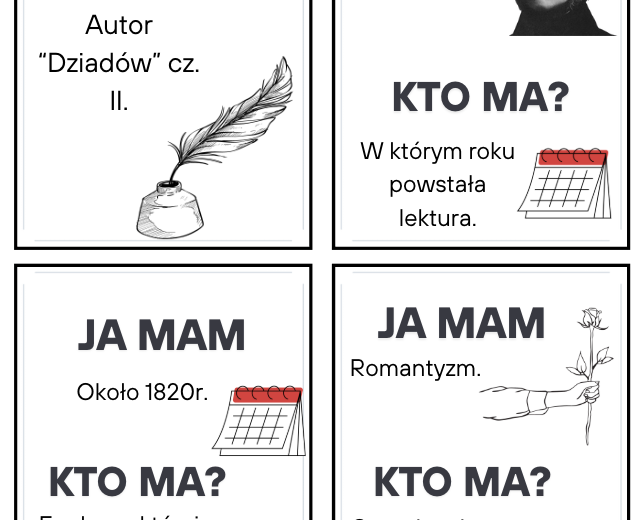 Ja mam... Kto ma... - "Dziady" cz.II
