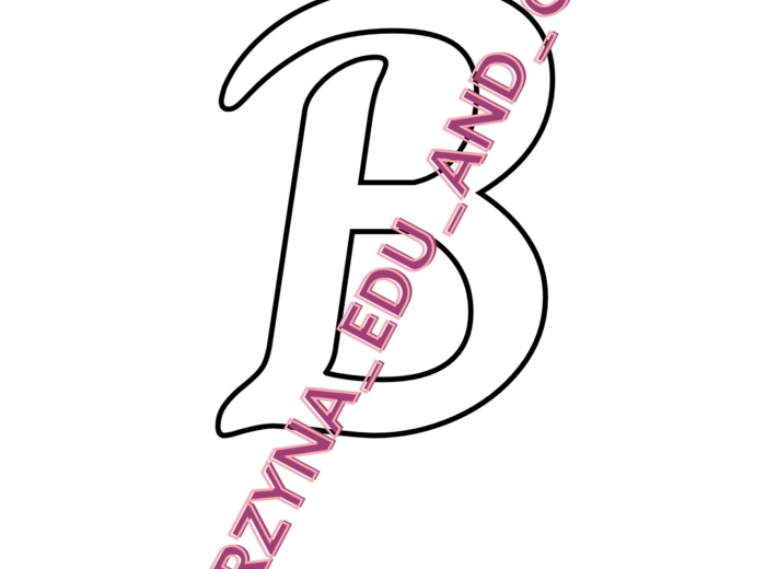 Szablon liter - charm - wielkie