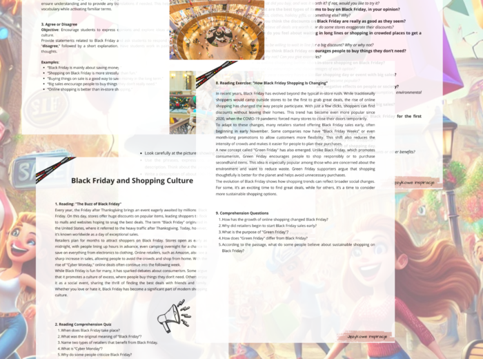 Black Friday and Shopping Culture B1-B2