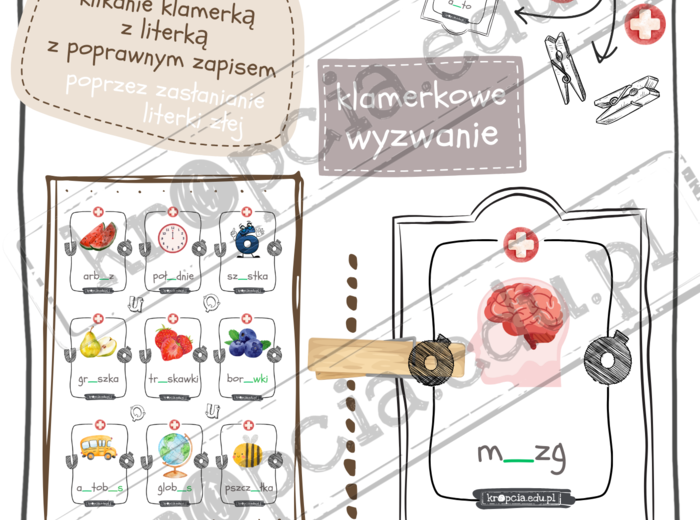 PROJEKT Pogotowie Ortograficzne GABINET ORTO-kulisty ćwiczenia i zadania