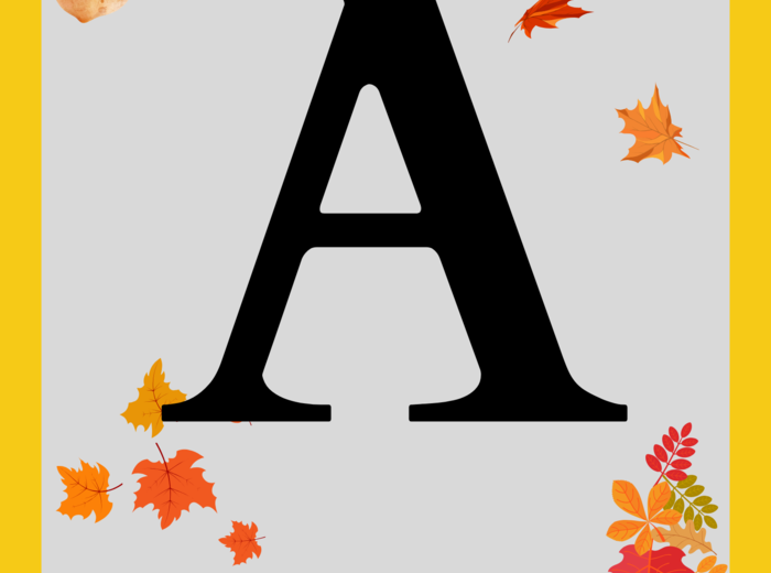 Zestaw Alfabet Girlanda - wszystkie litery i cyfry