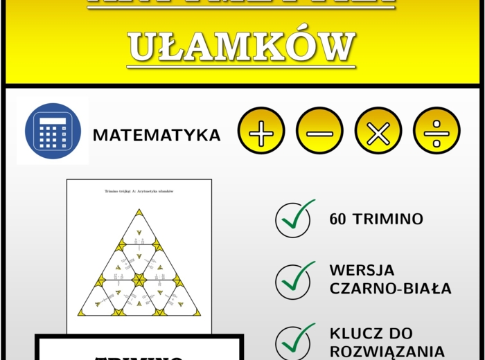 Trimino - Arytmetyka ułamków | matematyka