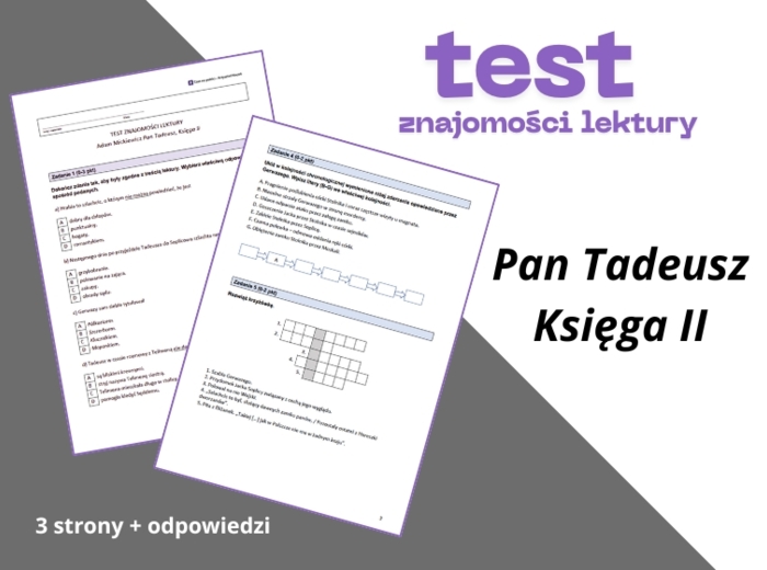 Test – „Pan Tadeusz”, Księga II