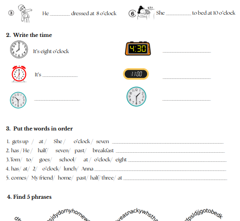 Shine on 3 Unit 7 Lesson 1-3 (My busy day) + Wordwall