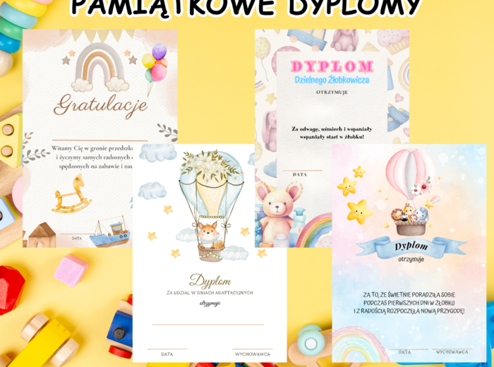 ADAPTACJA- DYPLOMY (PRZEDSZKOLE I ŻŁOBEK)