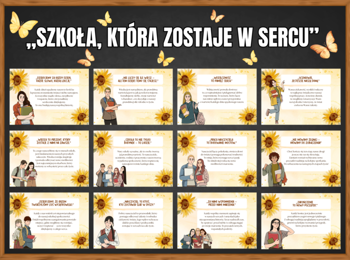 Refleksyjna gazetka na zakończenie roku szkolnego - SZKOŁA, KTÓRA ZOSTAJE W SERCU