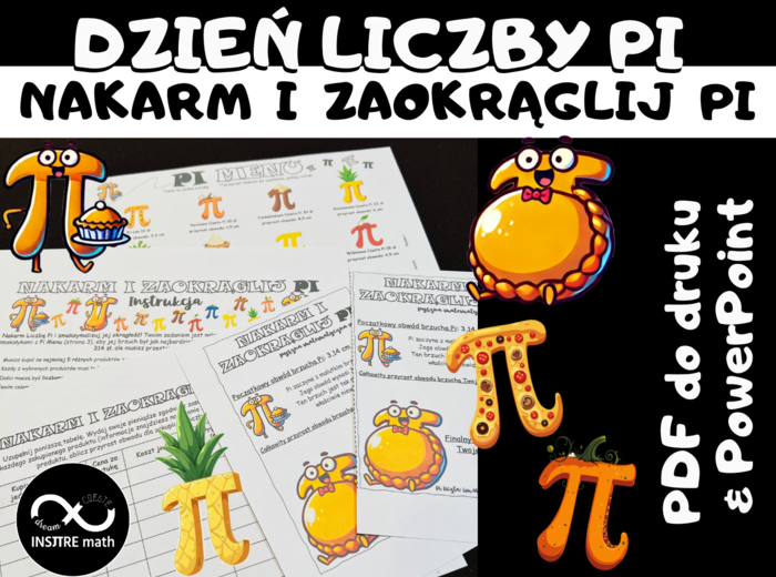 Matematyczne wyzwanie: Nakarm i zaokrąglij Pi. Matematyczny Dzień Liczby Pi. Liczba Pi, Dzień Matematyki, 14 Marca.