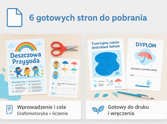 „Deszczowa przygoda” – scenariusz zajęć dla przedszkola