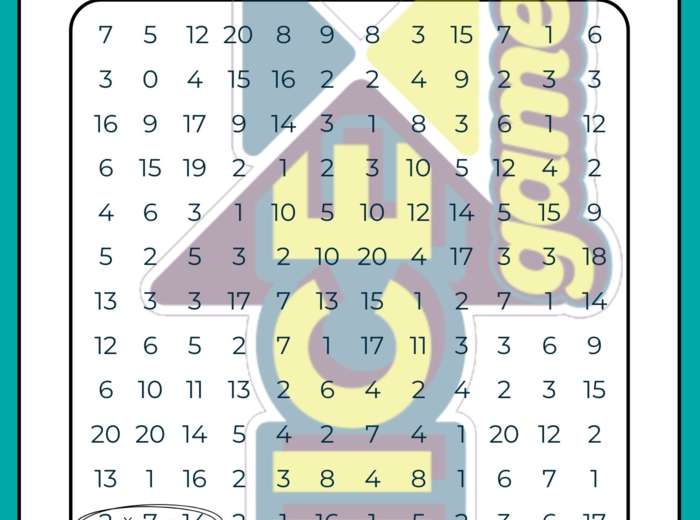 Wykreślana tabliczka mnożenia