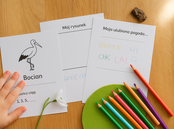 Karta pracy „Wiosenne odkrycia”