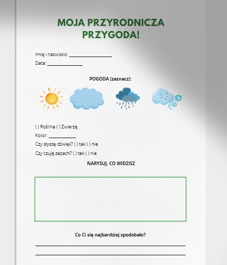 Karty obserwacji przyrodniczych