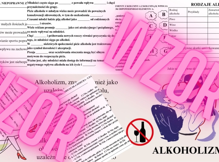 ALKOHOLIZM - MATERIAŁY DLA NAUCZYCIELI