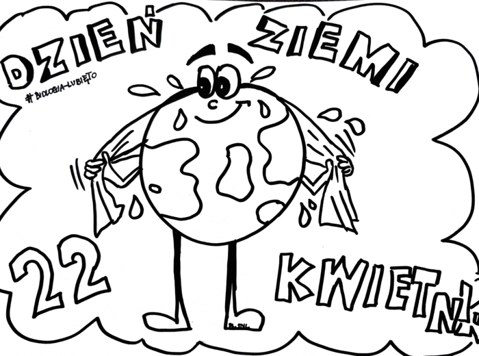 Przedszkole. Dzień Ziemi kolorowanka-1