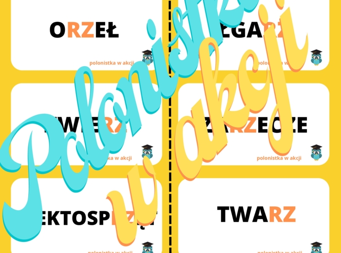 Domino ortograficzne z ,,RZ"