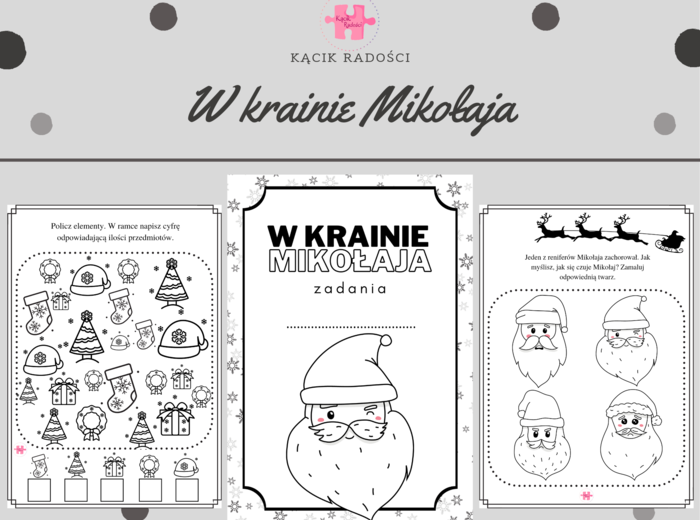 W krainie Mikołaja - zadania dla dzieci
