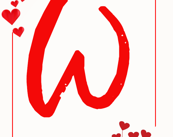 Walentynki - girlanda, napis