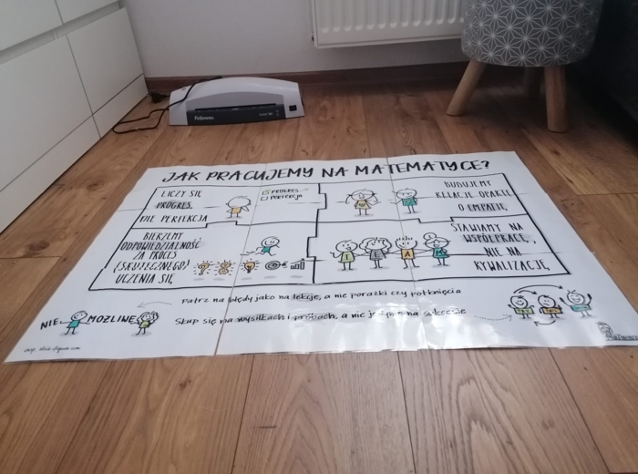 Plakat "Jak pracujemy na lekcjach?"