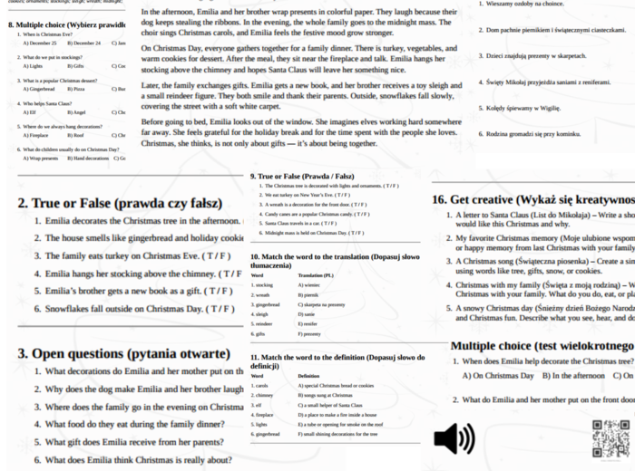 A2-A2plus Christmas Together - karta pracy (2025-b)