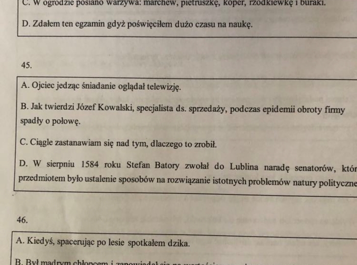 Język polski. Egzamin ósmoklasisty - interpunkcja