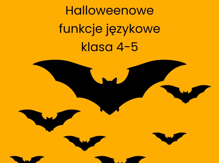 HALLOWEEN - funkcje językowe dla klas 4-5
