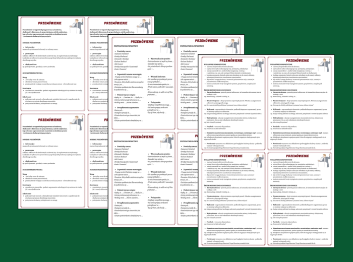 PRZEMÓWIENIE - wklejka – 3 wklejki - ćwiczenia redakcyjne - egzamin