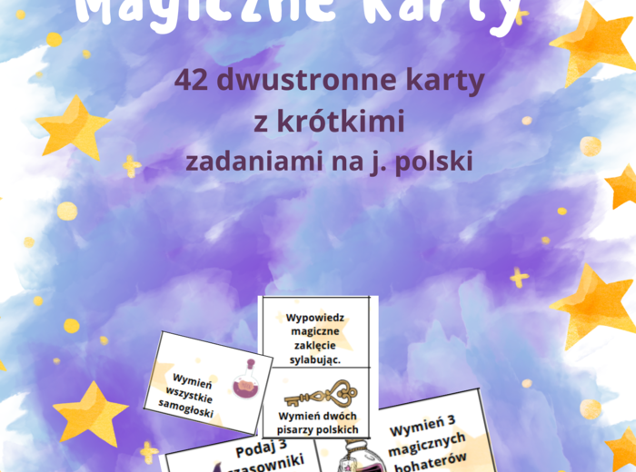 ✨ Magiczne karty – kreatywna zabawa z językiem polskim! ✨