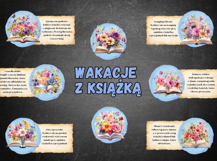 GAZETKA WAKACYJNA "WAKACJE Z KSIĄŻKĄ"