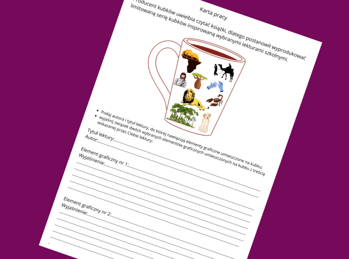 „W PUSTYNI I W PUSZCZY” – lektury- kl. 4-8 – ikonki – powtórzenie – powtórka – egzamin – karta pracy