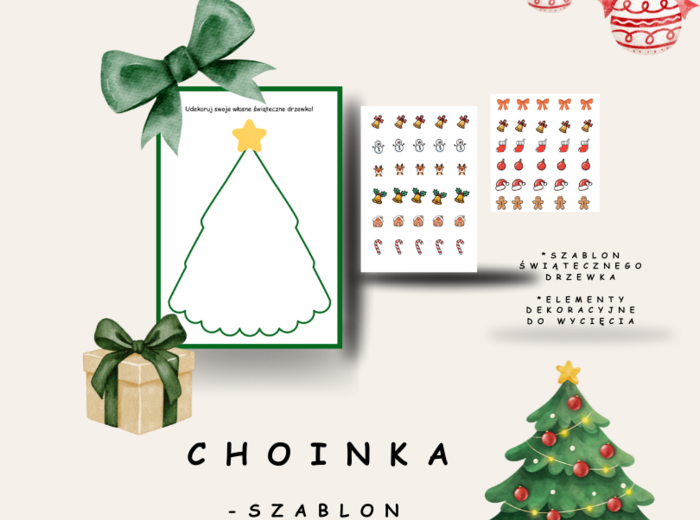 Choinka - szablon do dekorowania