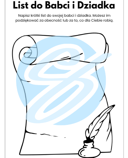 Karty pracy z okazji Dnia Babci i Dziadka – Kreatywne zadania dla dzieci