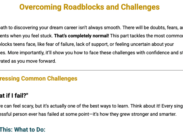 FUTURE TEEN: Career Exploration Mini-Guide. E-book dla nastolatków