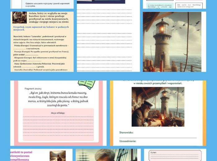 ,,Latarnik"- stacje zadaniowe na lekcję języka polskiego