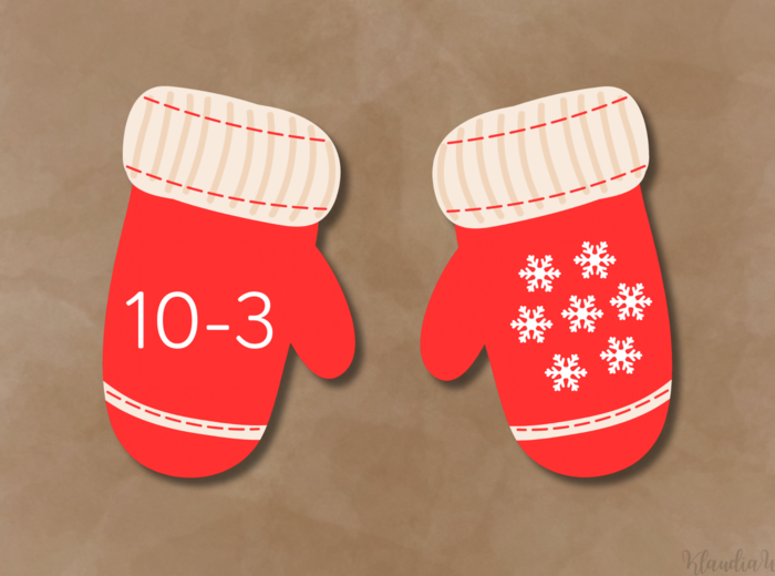 Rękawiczki – liczenie i działania matematyczne w zakresie do 10