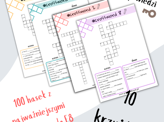 Krzyżówki 8-klasisty: FUNKCJE JĘZYKOWE