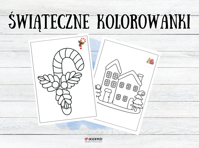 KOLOROWANKI ZIMA BOŻE NARODZENIE