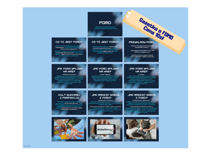 Gazetka szkolna FOMO - STRACH PRZED PRZEGAPIENIEM psycholog/pedagog