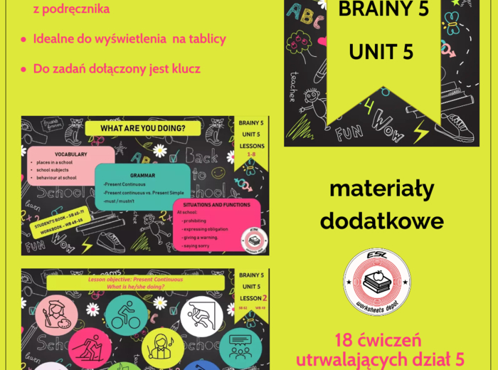 Brainy 5 Unit 5 - materiały dodatkowe