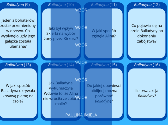 Balladyna - edukacyjna gra planszowa