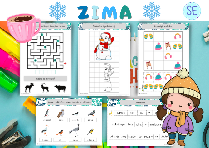 Zima - zestaw zadań