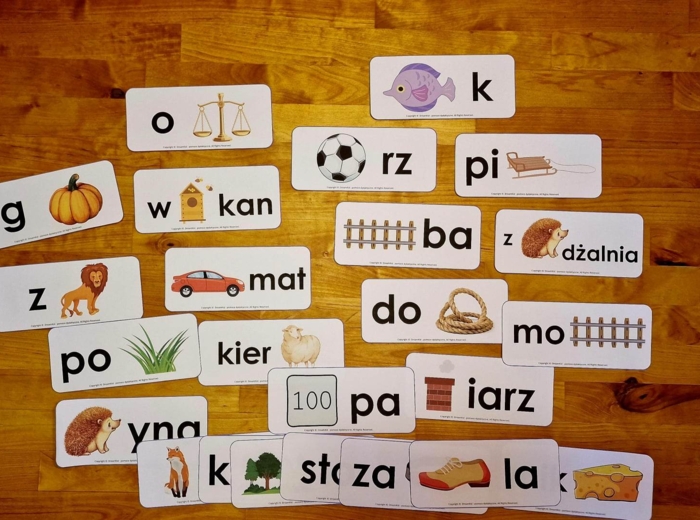 Rebusy obrazkowe - poziom 1