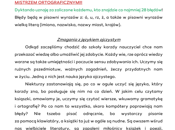 Dyktando korektorskie