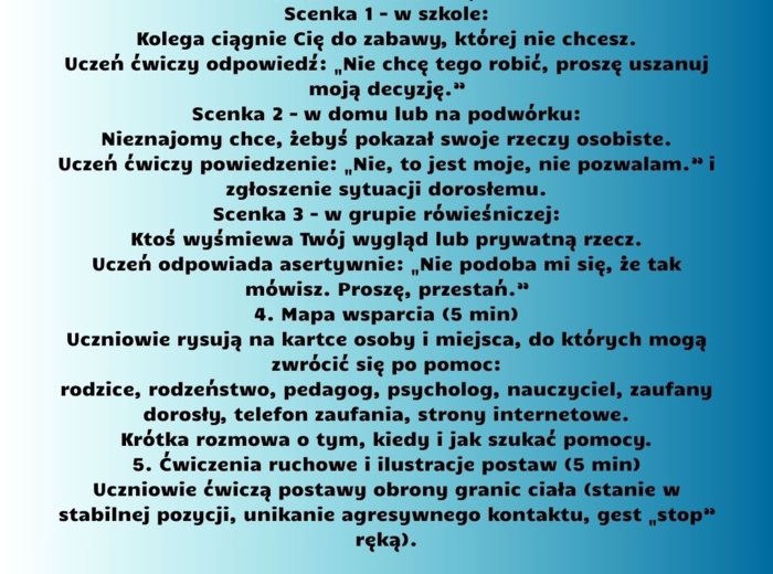 Scenariusze edukacja zdrowotna klasa 5 część 1 (lekcje 1-16) na podstawie programu nauczania proponowanego przez MEN HOLISTYCZNA EDUKACJA PROZDROWOTNA W SZKOLE PODSTAWOWEJ - CIAŁO, UMYSŁ, DUCH. Program nauczania edukacji zdrowotnej dla klas IV-VIII szkoł
