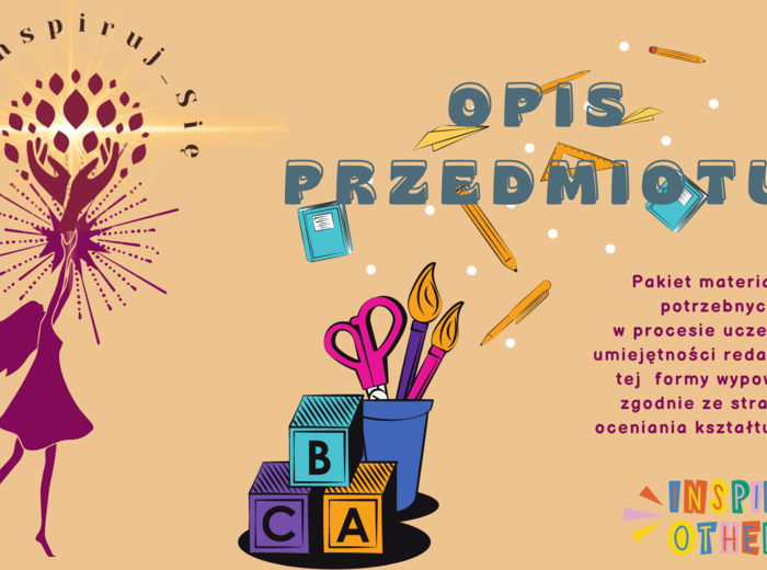 Opis przedmiotu - karty pracy do klas IV-VI , zestaw materiałów - ocenianie kształtujące