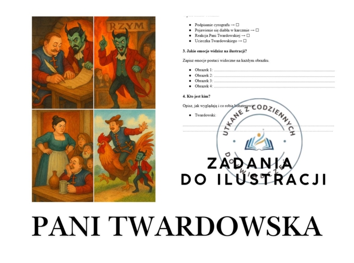 Zadania do ilustracji – „Pani Twardowska”